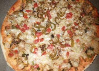 How to Recipe Yummy black pepper chicken Pizza