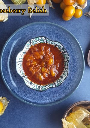 A picture of CAPE GOOSEBERRY RELISH (RASBHARI CHUTNEY).