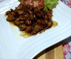 Resep mudah Sate goreng (bistik) daging ayam Yummy Mantul