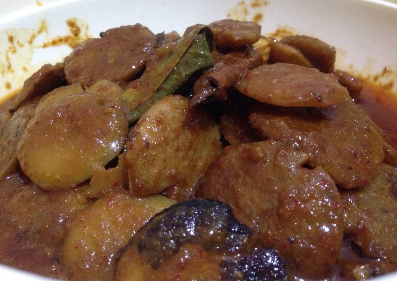 Semur jengkol pedas