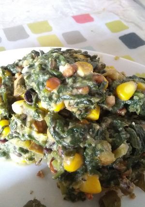 A picture of Creamy Spinach.