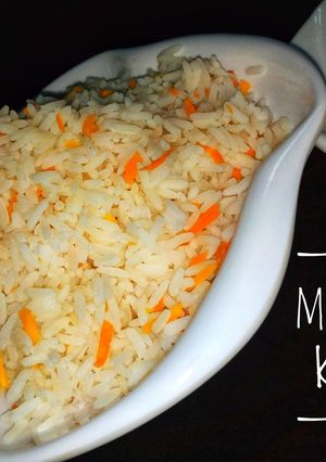 A picture of Carrot white rice.