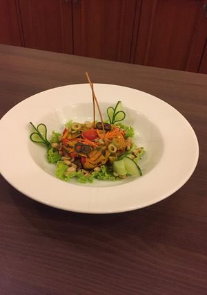 A picture of Pumpkin pimentos salad.
