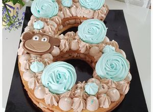 Une photo de Number cake Kinder