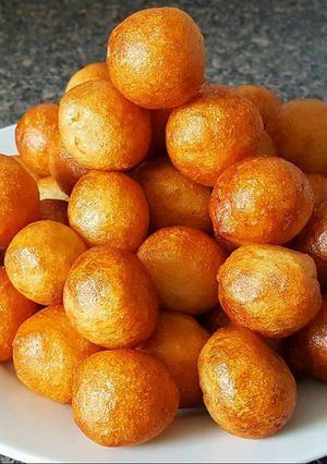 صورة لوصفة لقمة القاضي اللذيذه 😍