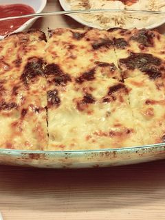 صورة لوصفة معكرونة بالبشاميل😋