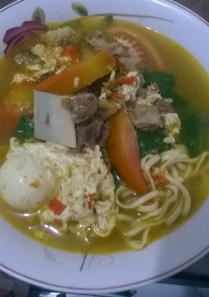 Foto resep Mie kuah Iga Sapi
