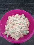 Cauliflower & broccoli salad