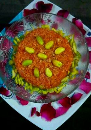 A picture of Gajar ka halwa.
