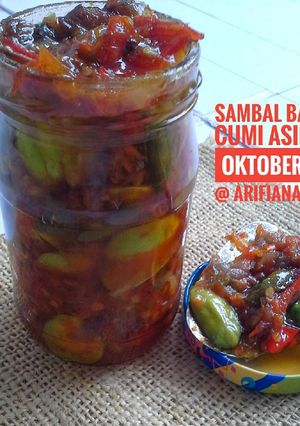 Foto resep Sambal Bawang Cumi Asin Pete