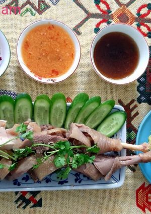 Hình của món Cơm gà Hải Nam mẹ nấu 🥰.