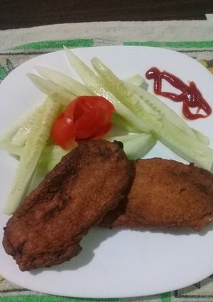 Una foto de Milanesas de berenjenas a la marinera
