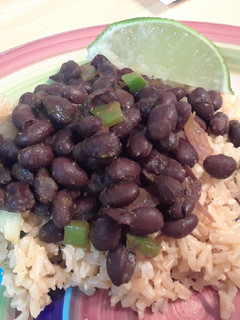 A picture of Cuban Style Black Beans.
