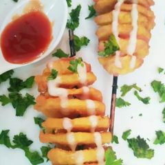 A picture of Crispy Potato Tornado.