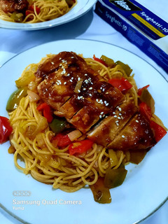Foto resep Spaghetti Chicken Oriental