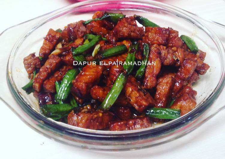 Resep Tempe Orek+kp#BikinRamadhanBerkesan11 yang enak