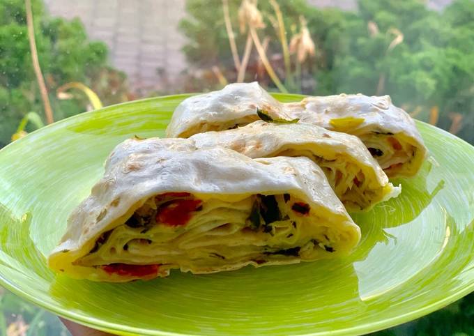 ПП перекус из лаваша с сыром сулугуни