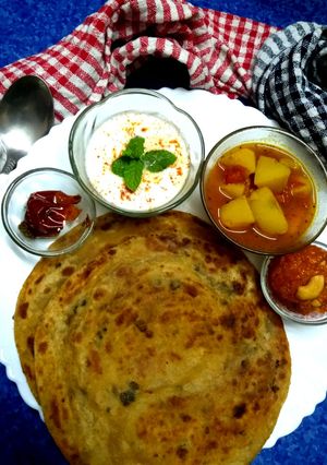 চালের মশলা পরোটা (Chaler mashala paratha recipe in Bengali) রেসিপির প্রধান ছবি