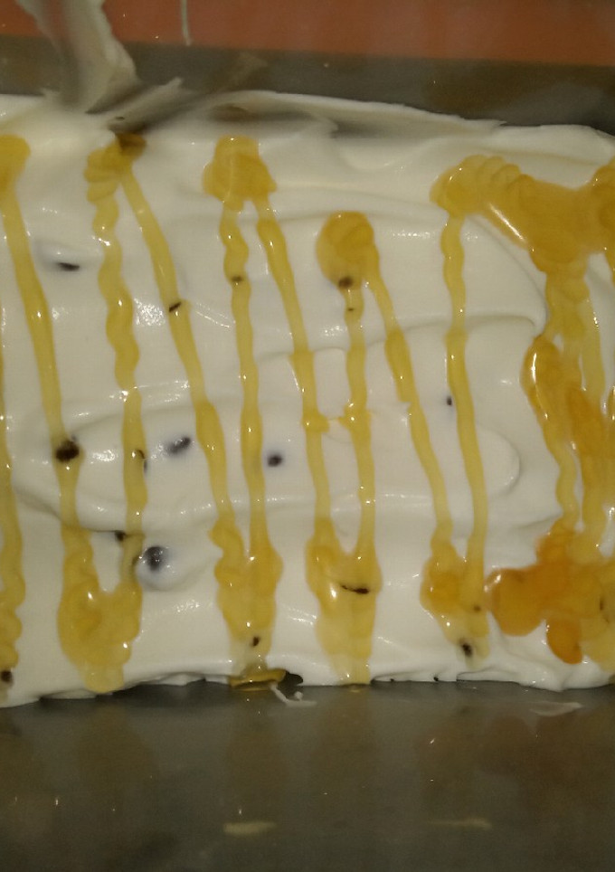 Una foto de Helado de stracciatella con miel MC fácil