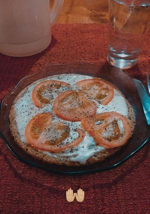 Una foto de Pizza de arroz