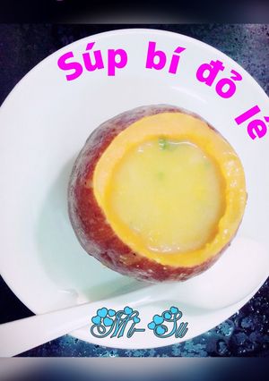 Hình của món Súp bí đỏ lê.