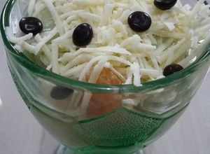 Foto resep Salad buah toping keju choco chips