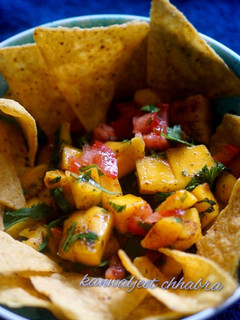 A picture of Mango salsa.