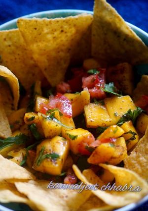 A picture of Mango salsa.