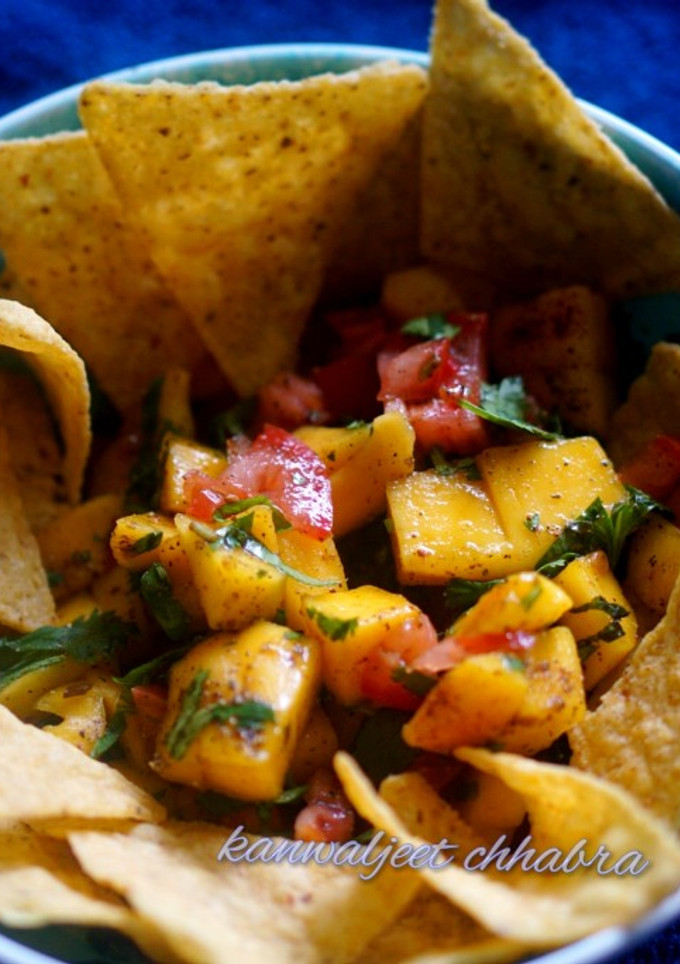 A picture of Mango salsa.