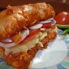 A picture of Masala pav sandwich.