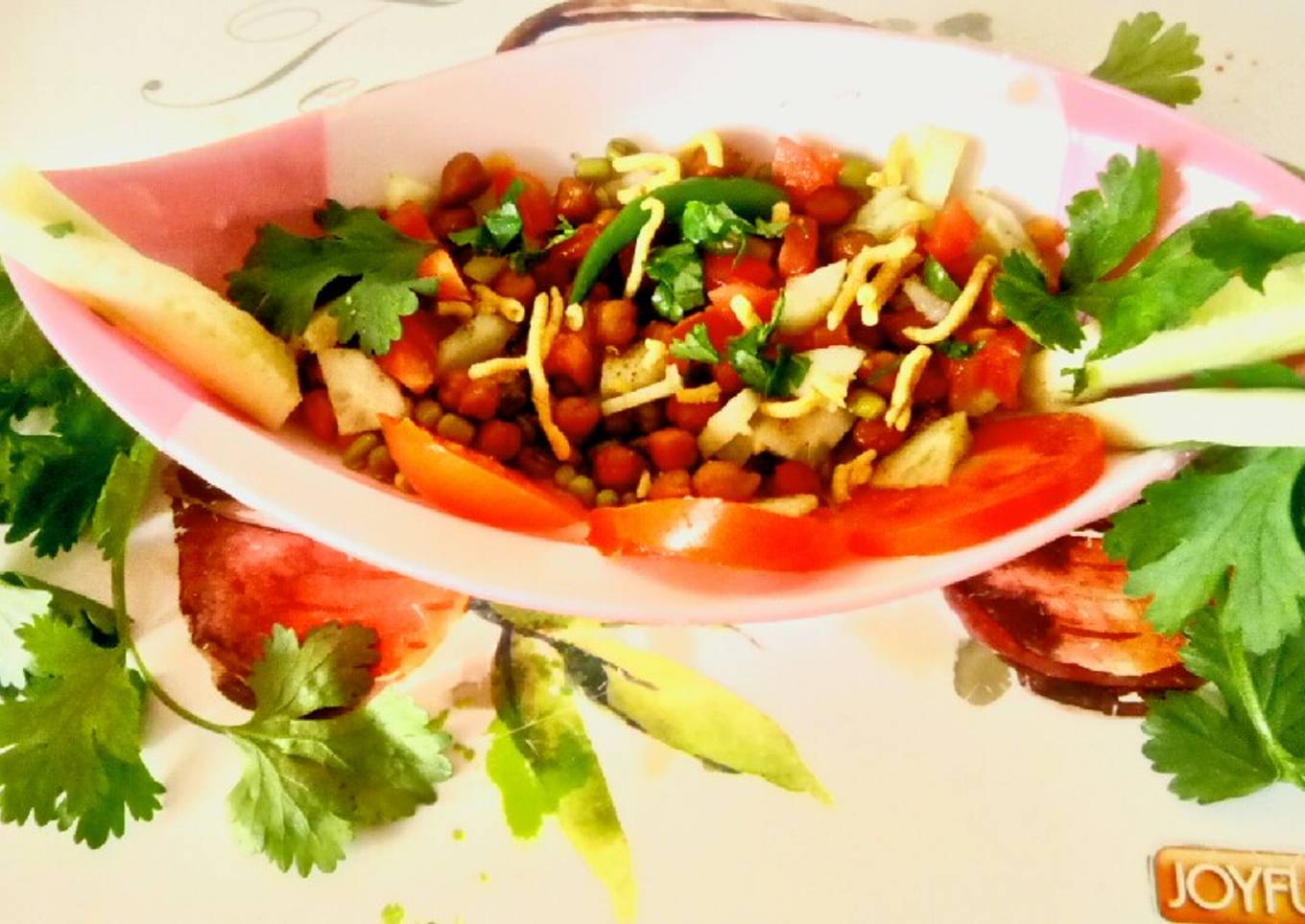 Sprout Moong and Chana Morning Breakfast