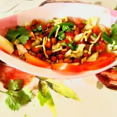 A picture of Sprout Moong and Chana Morning Breakfast.