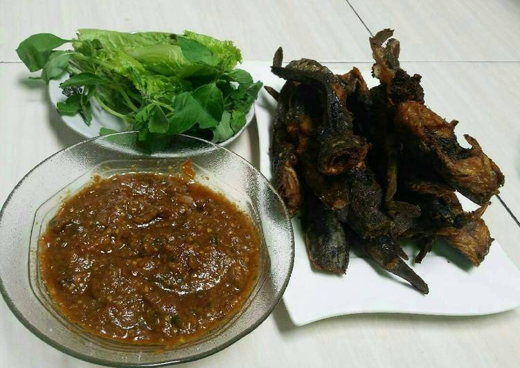 Langkah Mudah untuk Menyiapkan Lele goreng+sambal trasi yummi yang Bisa Manjain Lidah