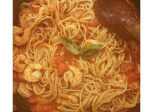 Une photo de Spaghetti tomates aux scampis