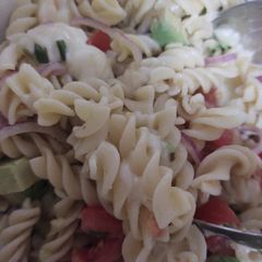 Quick Vegetarian pasta A picture of Quick Vegetarian pasta.