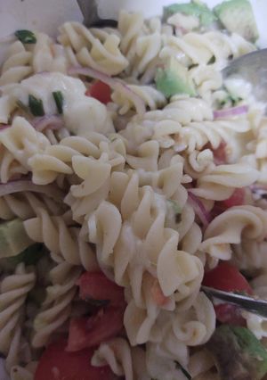 A picture of Quick Vegetarian pasta.