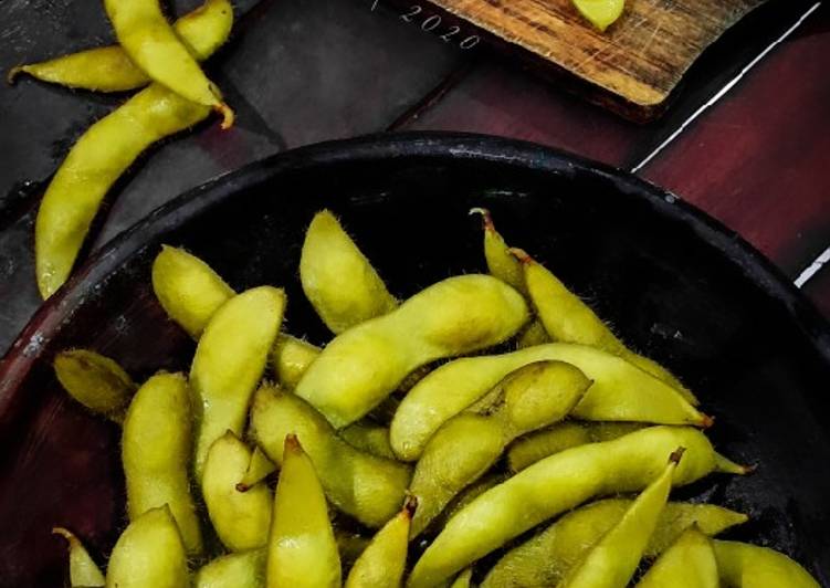 Cara termudah untuk Musim Gugur LezatEdamame Kukus