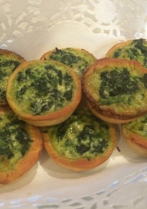 صورة لوصفة اكواب السبانخ بالكريمه