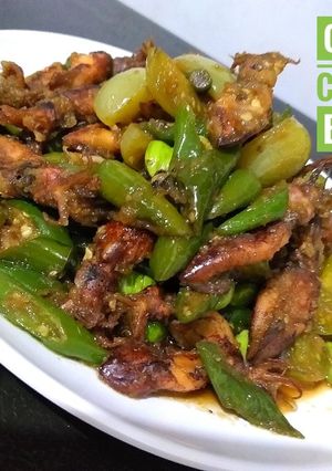 Foto resep Cumi Asin Cabe Hijau