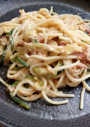 Tonhalas tészta (tejmentes) recept fotója