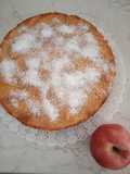 Torta rovesciata di mele al cocco