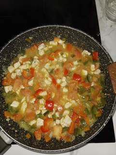Una foto de Fajitas de pollo con curry