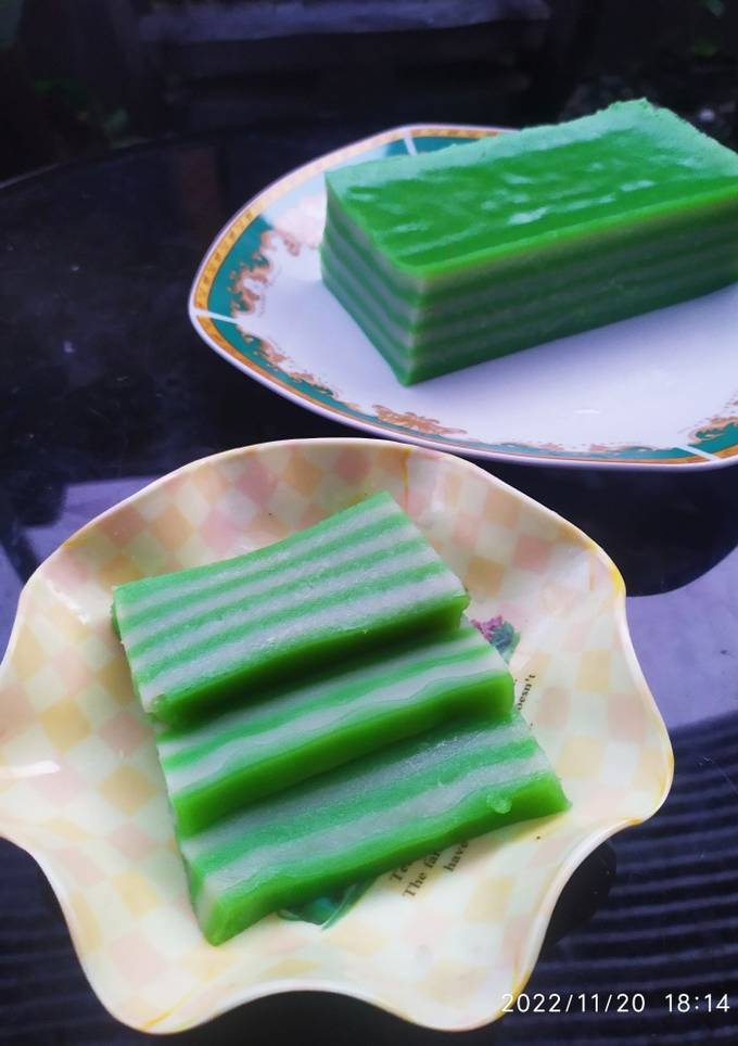 Resep Kue Lapis Tepung Beras &amp; Tapioka oleh Al Khair_kitchen - Cookpad
