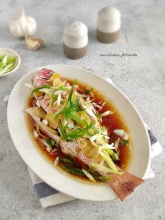 Foto resep Ikan Steam Siram Saus Tiram