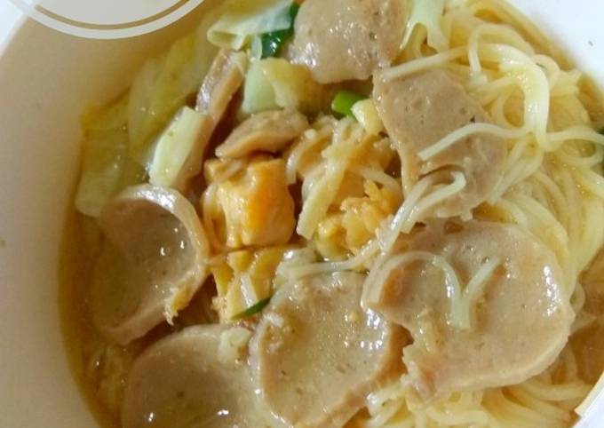 Langkah Mudah untuk Menyiapkan Mie soa kuah bakso #mpasi19m+ yang Sempurna