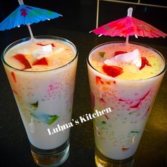 A picture of Tapioca and Jello Sipper SAGO and JELLY DRINK.