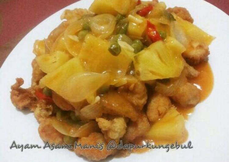 Cara memasak Ayam Asam Manis yang mudah