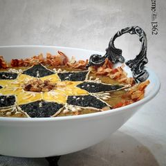 A picture of Halim Bademjan Isfahan (Traditional Persian Eggplant and Lamb).