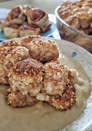 Vegán kovászos aranygaluska recept fotója