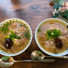 A picture of Korean Chicken Soup.